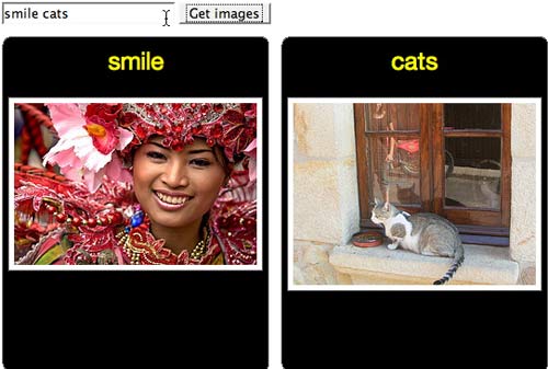 Fetching images from Flickr for users with Intellectual Disabilities