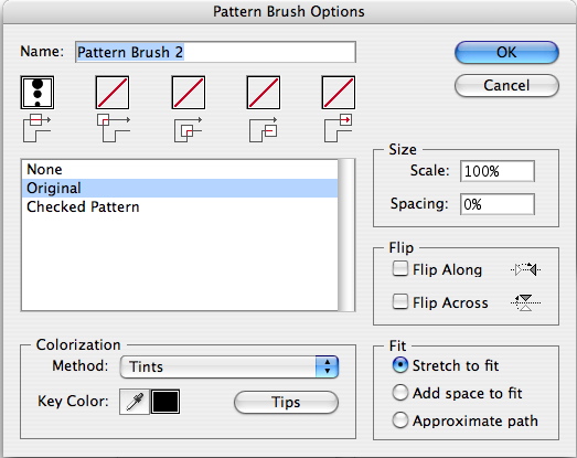 Pattern Brush Options