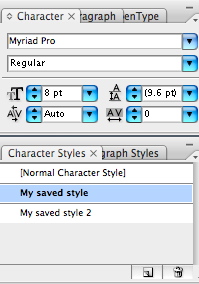 Character Styles in Illustrator