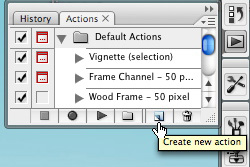 Create New Photoshop Action