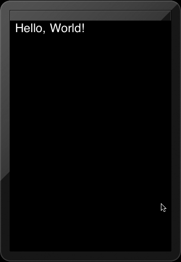 Hello World iPhone app