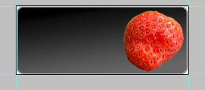 Button with Strawberry