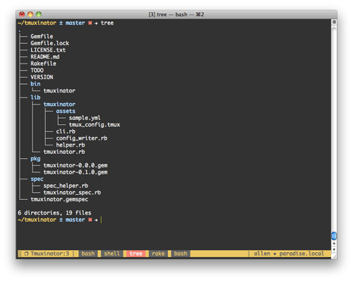 Tmux session