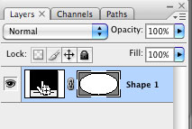 Selecting the ellipse